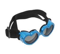 VERDANVERSE Pet Heart Sunglasses for Cats and Dogs Adjustable Strap Windproof Plastic Protection UV Blocking Eyewear for Outdoor Walking and Motorcycle Riding