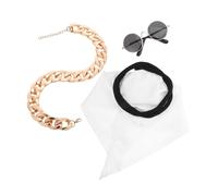 VERDANVERSE Petit Costume Arabe pour Animaux avec Foulard Respirant Lunettes et Collier Tenue Cosplay Dubai pour Chiens et Chats Facile à Ajuster et Confortable pour Fêtes et Événements