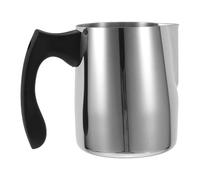 VERDANVERSE Pichet à Mousser le Lait en Acier Inoxydable 600ml avec Poignée Résistante la Chaleur pour Projets DIY et Pâtisserie Maison Réutilisable