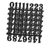 VERDANVERSE Pièces de Chiffres Arabes pour Horloge Numérique DIY, Plastique Solide, Taille 2 Cm, 6 Pièces Noires, Accessoires de Réparation pour Horloge Murale de Salon et Bureau