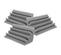 VERDANVERSE Pièges à basses d'angle 3Pcs en Sponge blanc, Matériau d'absorption acoustique, sound dampening, pour voix et podcast, home cinéma, 12x12x24 cm