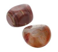 VERDANVERSE Pierre D'agate Naturelle Sardonyx Irrégulière Galet Sculpté Artisanale 2pcs pour Équilibre des Chakras pour Fontaines et Projets Artistiques