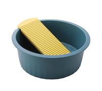 VERDANVERSE Planche à Laver pour Linge Bébé Et Bassin à Linge en Plastique Épais Bleu Grand Modèle Ensemble pour Lavage à La Main Antidérapant Usage Nourrisson Et Étudiants