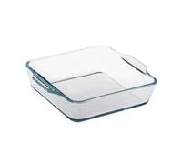 VERDANVERSE Plat à Four Verre avec Poignées Plat de Cuisson Multi Usage pour Pizza Poisson Vapeur et Steak Compatible Micro Ondes et Four Facile à Nettoyer et Antiadhésif