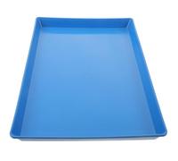 VERDANVERSE Plateau Plastique pour Cage Animaux Bac de Toilette Résistant et Léger pour Lapin Cochon Poussin Accessoire Pratique Anti-Fuite Bleu