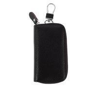 VERDANVERSE Porte-clés de Voiture Cuir PU Résistant avec Fermeture Éclair Mini Portefeuille Compact et Porte-Carte pour Femmes Étui Organisateur