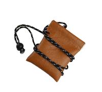 VERDANVERSE Porte-Monnaie Mini Cuir PU Jaune Texture Papier Kraft, Paquet Chic à Suspendre Au Cou, Petit Rangement pour Écouteurs Et Monnaie, Lot De 2 pour Usage Quotidien