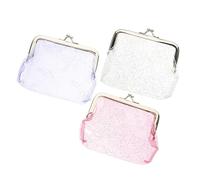 VERDANVERSE Porte- Transparent à Paillettes Lot de 3 PVC Multifonctionnel pour Femmes et Pratique pour Voyage et Shopping Petit Paquet à