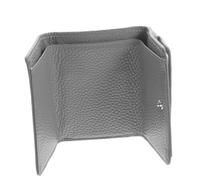 VERDANVERSE Portefeuille Organiseur De Poche Femme Gris en Cuir Pliable RFID Blocage Petit Porte-Cartes Compact pour Usage Quotidien Shopping Voyage Bureau