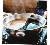 VERDANVERSE Pot à Fondue Chinoise Acier Inoxydable avec Couvercle Verre Double Compartiment pour Cuisson Induction et Gaz Multifonction pour Repas Famille et Entre Amis