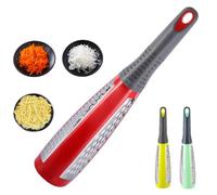 VERDANVERSE Râpe à Fromage Multifonction en Acier Inoxydable Double Face pour Légumes et Fruits Trancheuse Portable Poignée Plastique Ustensile Cuisine Pratique Couleur Couleur Aléatoire