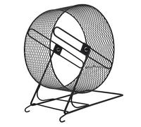 VERDANVERSE Roue De Course Silencieuse en Fer pour Hamster Et Petits Animaux, Roue De Rat Compacte, Jouet d'exercice pour Écureuils, Diamètre 21 Cm, Adaptation Cage, Animaux Domestiques, Rongeurs