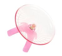 VERDANVERSE Roue de Course Silencieuse pour Petits Animaux Roue Exercice Non Roulante Forme de pour Hamster Cochon Rose Transparent