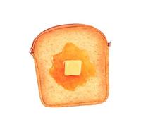 VERDANVERSE Sac Bandoulière Mini Toast Forme Chaîne Mignonne pour Téléphone Portable Compact Capacité Couleur Vive et Design Délicat pour Style Coréen