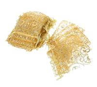 VERDANVERSE Sachets à Cordon en Organza Doré 7X9 CM 200 Pièces Pochettes Transparentes pour Bijoux Emballages Bracelets Présents Mariage Saint-Valentin et Fêtes