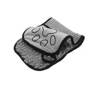 VERDANVERSE Serviette pour Animaux Microfibre Chenille Rapide Absorption Séchage Portable et Adaptée pour Chiens et Grise