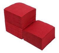 VERDANVERSE Serviettes en Papier Jetables Rouges 20X20 CM Lot de 150 Pièces Format Dîner Serviettes de Cocktail pour Restaurants et Événements Spéciaux