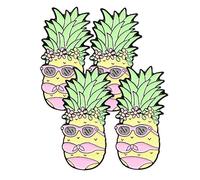 VERDANVERSE Set de Broches Ananas Bikini et Accessoires Colorés pour Vêtements Sacs et Pins Original pour Fête Plage Hawaïenne