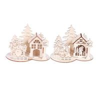 VERDANVERSE Set Décorations de Noël à Assembler DIY Ornements Artisanaux Sapin Intérieur Extérieur Cadeau Créatif pour Garçon Fille et Famille
