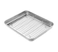 VERDANVERSE Set Plaque de Cuisson Refroidissement Acier Inoxydable Antiadhésif pour Pâtisserie Barbecue Buffet et Usage Familial