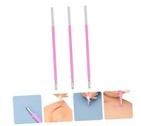 VERDANVERSE Stylo Marqueur Tatouage Sourcils 1mm Lot 3 Pièces Rose Corps Transparent Précision Professionnelle Maquillage Cartographie Peau Outil Pratique Pour Artistes Et Débutants