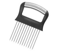VERDANVERSE Support à Oignon Acier Inoxydable Multifonction Outil de Découpe Fruits et Légumes avec Protection des Doigts Assistant Tranchage Pratique pour Cuisine Quotidienne