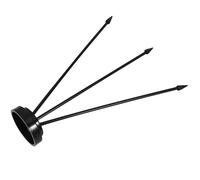 VERDANVERSE Support de Drapeau Noir Portable et Facile à Ranger pour Petits Drapeaux en Plastique pour Bureau et Salle de Conférence