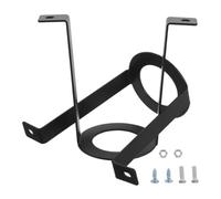 VERDANVERSE Support de Lampe Chauffante pour Reptiles pour L'éclairage de Basking en Métal Noir, Fixation Sécurisée Angle Réglable, 2 Pièces pour Terrariums et Aquariums en Verre