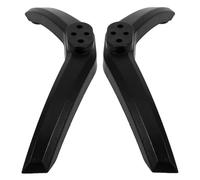 VERDANVERSE Support de Téléviseur Noir en PP Socle Stable et Design Élégant, Pied de Télévision pour Système de Divertissement à Domicile et Bureau