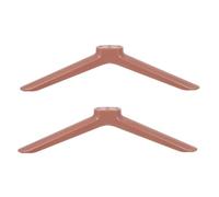 VERDANVERSE Support de Télévision sur Table pour Écran 40 Pouces 1 Paire de Pieds de Remplacement en Métal Rose Doré Visserie Socle Stable et Réglable pour Salon et Bureau