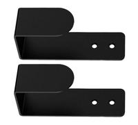 VERDANVERSE Support Mural pour Clavier en Acrylique Noir Lot de 2 Set de Supports Muraux Universels pour Clavier Mécanique et Standard Organiseur Mural de Rangement Compact pour Bureau