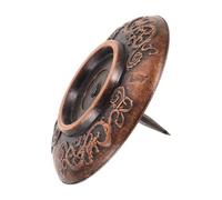 VERDANVERSE Support pour Bâtonnets de Moxibustion en Cuivre Moyen avec Plateau Collecteur de Cendres, Porte-parfum Décoré du Zodiaque Chinois, Cendrier Moxa Réutilisable pour Aromathérapie