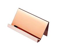 VERDANVERSE Support pour Cartes de Visite en Acier Inoxydable Design Ouvert et Affichage Élégant pour Bureau et Espace de Travail