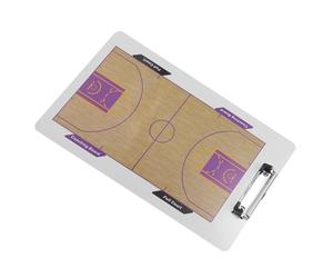 VERDANVERSE Tableau Blanc Accessoire D'entraînement Pratique Effaçable à Sec pour Entraîneurs de Basketball Design Double Face en PVC pour Coaching et Suivi des Joueurs