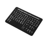 VERDANVERSE Tableau Braille avec Points Surélevés Lettres Chiffres et Ponctuation Outil Montessori Éducatif pour Apprentissage Tactile des Garçon Fille Aveugles