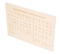 VERDANVERSE Tableau Braille Tableau à Lettres Braille Aide Pédagogique Pour Personnes Aveugles Tableaux Enseignement Pour Personnes Aveugles