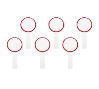 VERDANVERSE Tableaux Blancs Effaçables à Sec Rouges en Mousse, Tableau de Score Seule Face Pratique pour Écriture DIY et Vote 6pcs