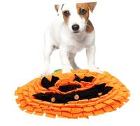 VERDANVERSE Tapis Renifleur pour Chien Grand Format Forme de Citrouille Polaire Lavable Favorise Stimulation Mentale et Alimentation