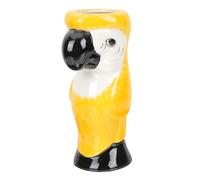 VERDANVERSE Tasse à Cocktail Parrot Céramique Jaune Verre Tiki Décoratif pour Bar Maison et Fête et Usage Sain