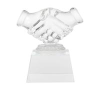 VERDANVERSE Trophée en Verre Transparent, Décoration Simple et Délicate
