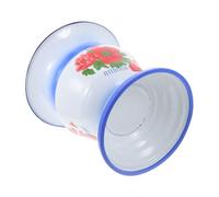 VERDANVERSE Urinoir Vintage en Émail Bleu à Pied Haut Base Antidérapante - Pot de Chambre Portable Léger et Compact - Usage et Domicile - Convient Personnes Âgées ou Mobilité Style Aléatoire