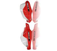 VERDDE Protège-Mains Dédié À La Moto, pour Morini X Cape650 X-Cape 650 650 X-Cape, Protège-Mains De Moto, Protège-Guidon, Pare-Brise (Color : Red and Transparent)