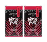 Verde Mate Green Energía Guaraná Yerbera set 2x500g yerba mate brésilienne | Set de yerba mate Verde Mate Green Energía Guaraná 1 kg avec boîte métallique Yerbera pour une préparation facile