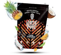 Verde Mate Green Frutos Tropicales 0,4kg 400g | Yerba Maté Brésilien | Yerba Maté aux Fruits | Fruits Tropicaux | Ananas | Pomelo | Noix de Coco