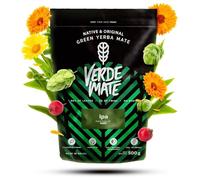 Verde Mate Green IPA 500g - Yerba Mate Vert aux Cônes de Houblon, Menthe et Citronnelle - Thé Énergisant Naturel - Idéal Maté Glacé Tereré et Chaud
