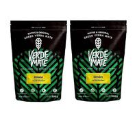 Verde Mate Green Limón kit yerba mate citron 2x500g herbe maté aromatisée | Kit yerba mate brésilienne Verde Mate Green Limón 2x500g à la citronnelle et écorce de citron au goût frais