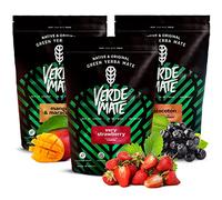 Verde Mate Green lot de 3 yerba mate fraise peche mangue maracuja 3 x 500g