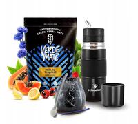 Verde Mate Green Mas IQ | Yerba mate et accessoires | Yerba mate aux fruits | Yerbomos, calebasse, bombilla et accessoires | Caféine naturelle | Yerba mate brésilien | 500g | 0,5kg