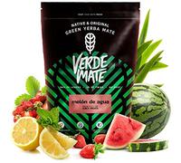 Verde Mate Green Melón de Agua 500g - Yerba Maté Verte du Brésil Goût Pastèque et Fraise - Alternative Café Naturelle - Idéal Tereré Glacé et Chaud - Énergie et Vitamines