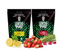 Verde Mate Green Pack Yerba Mate Citron & Fraise 2x500g | Découvrez un pack de deux yerba maté verts aux saveurs juteuses et rafraîchissantes de citron et de fraise intense